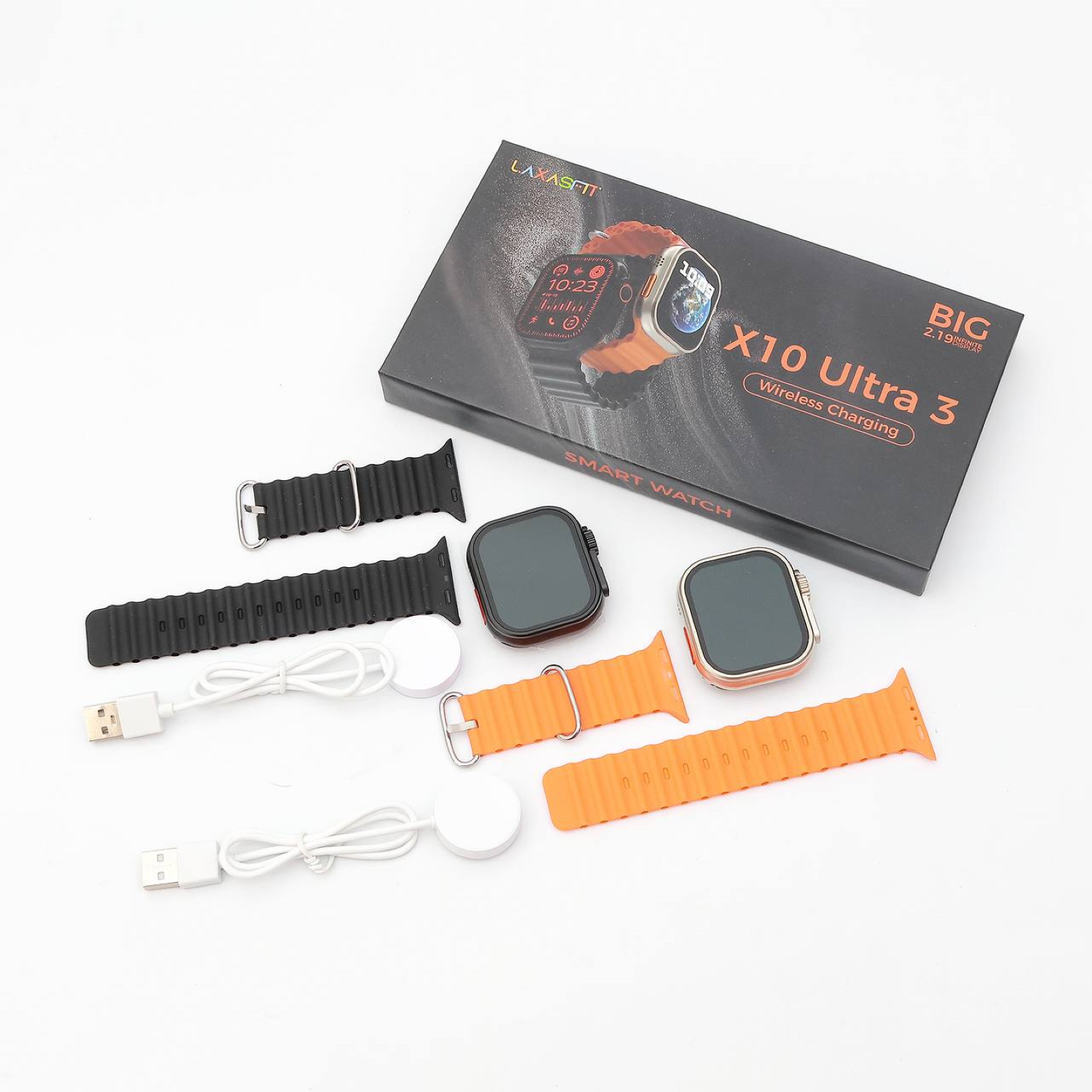 Умные часы Smart Watch X3 Ultra 49mm, беспроводная зарядка, гироскоп, компас — фото 1