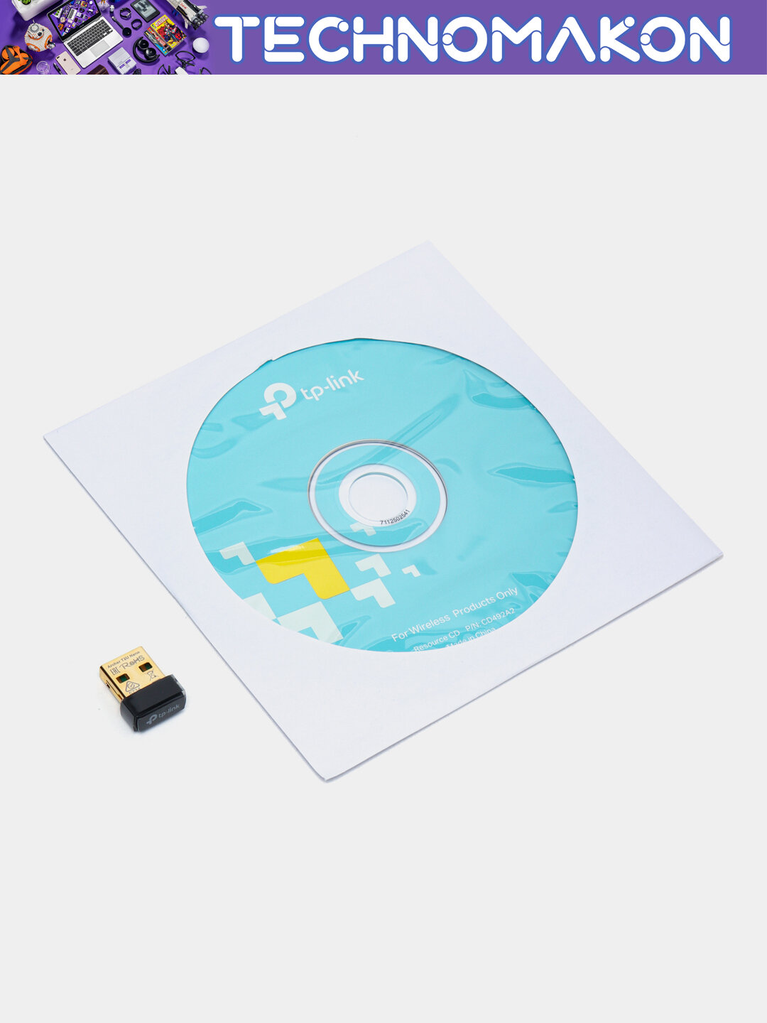 Wi-Fi адаптер TP-Link AC600, поддержка двух диапазонов, скорость до 433 Mbps, 2.4/5 ГГц — фото 1