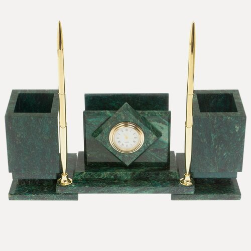 Изображение товара Настольный набор "Офисный" змеевик 113296