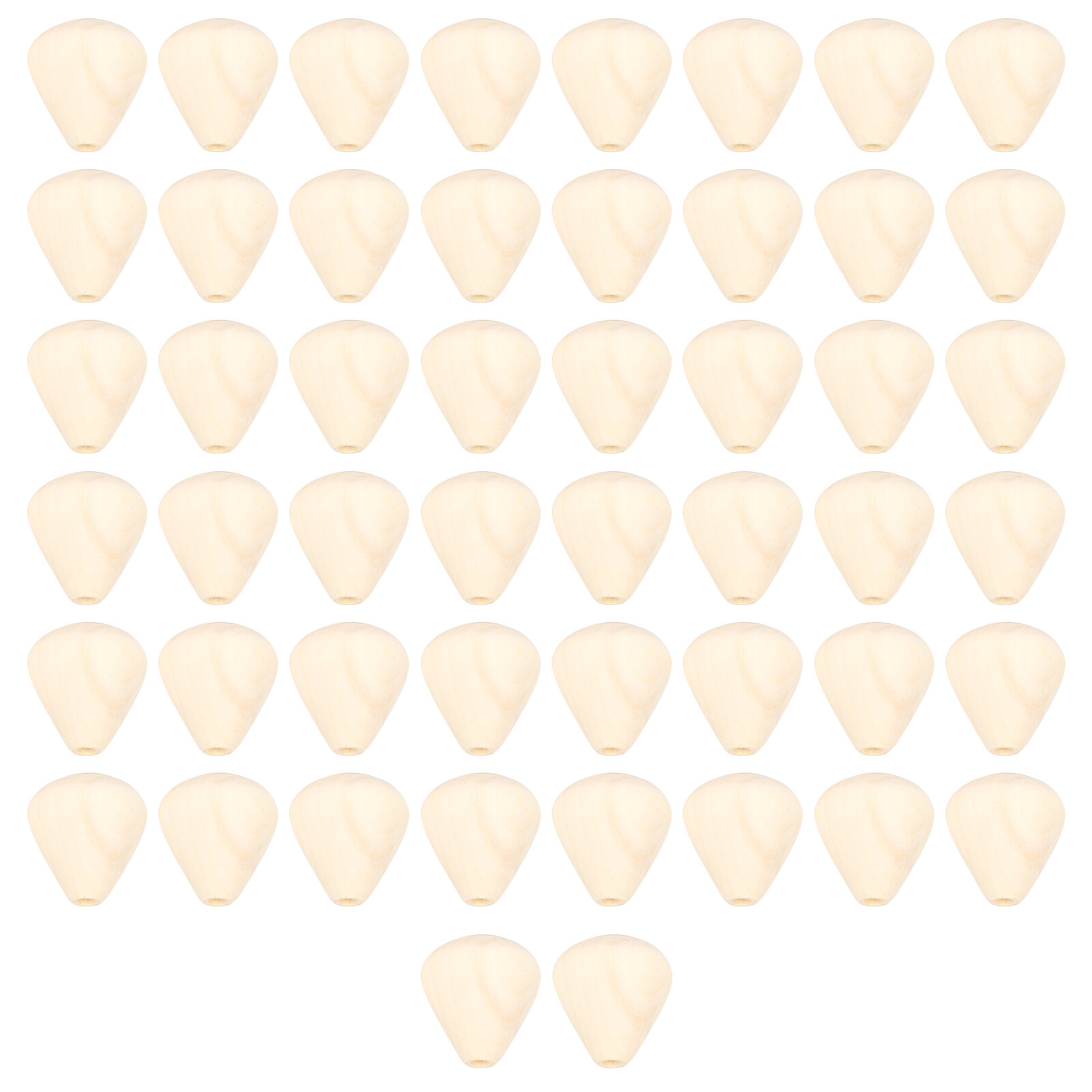 50 шт. деревянные бусины конус с круглым отверстием ожерелье шар распорка украшения DIY принадлежности для ювелирных изделий