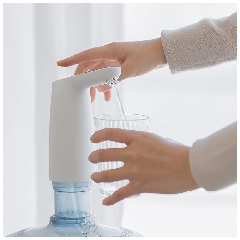 Изображение Landai Помпа Для Воды Xiaomi 3life Water Pump 002 С Сенсорной Кнопкой - Белая