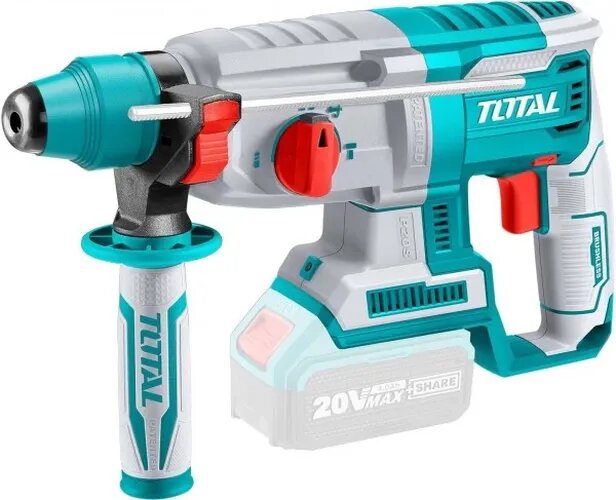 Перфоратор TOTAL TRHLI202289, бесщеточный, 2 аккумулятора, в кейсе — фото 1