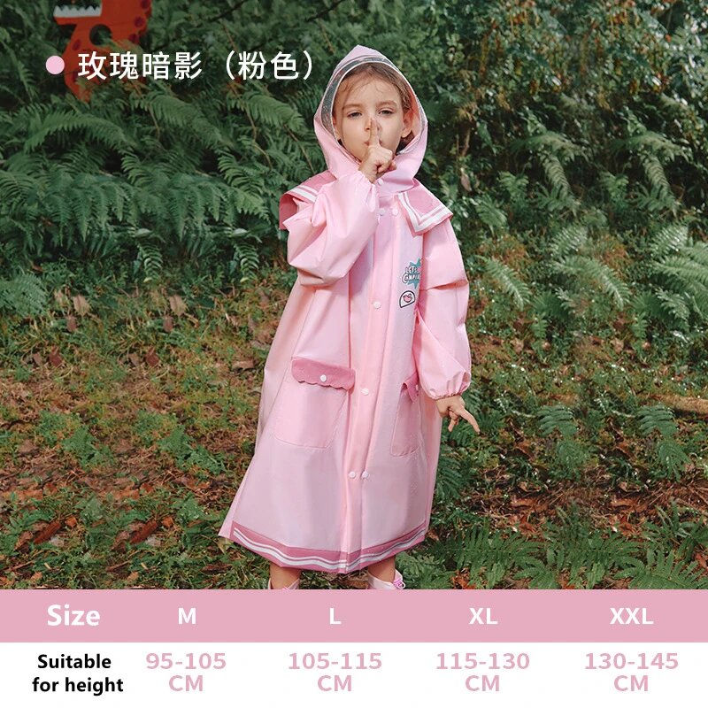 Плащ-дождевик размер L розовый