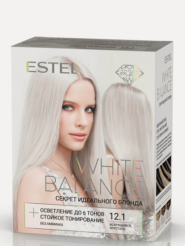 Изображение товара Набор для осветления и тонирования волос ESTEL White Balance 12.1 искрящийся хрусталь 270+60+20 мл