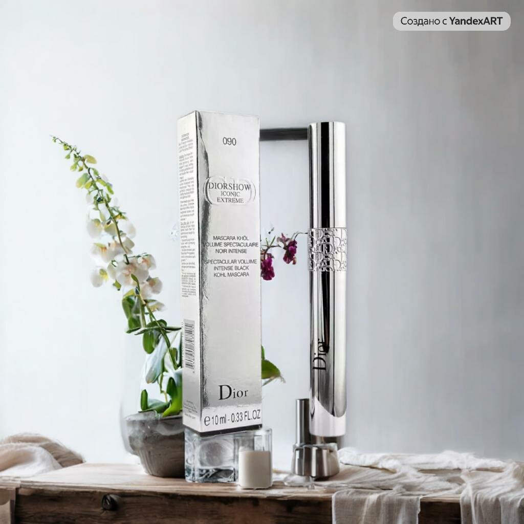 Тушь для ресниц - водостойкая, удлиняет, эффект 3D, легко смывается. — фото 1