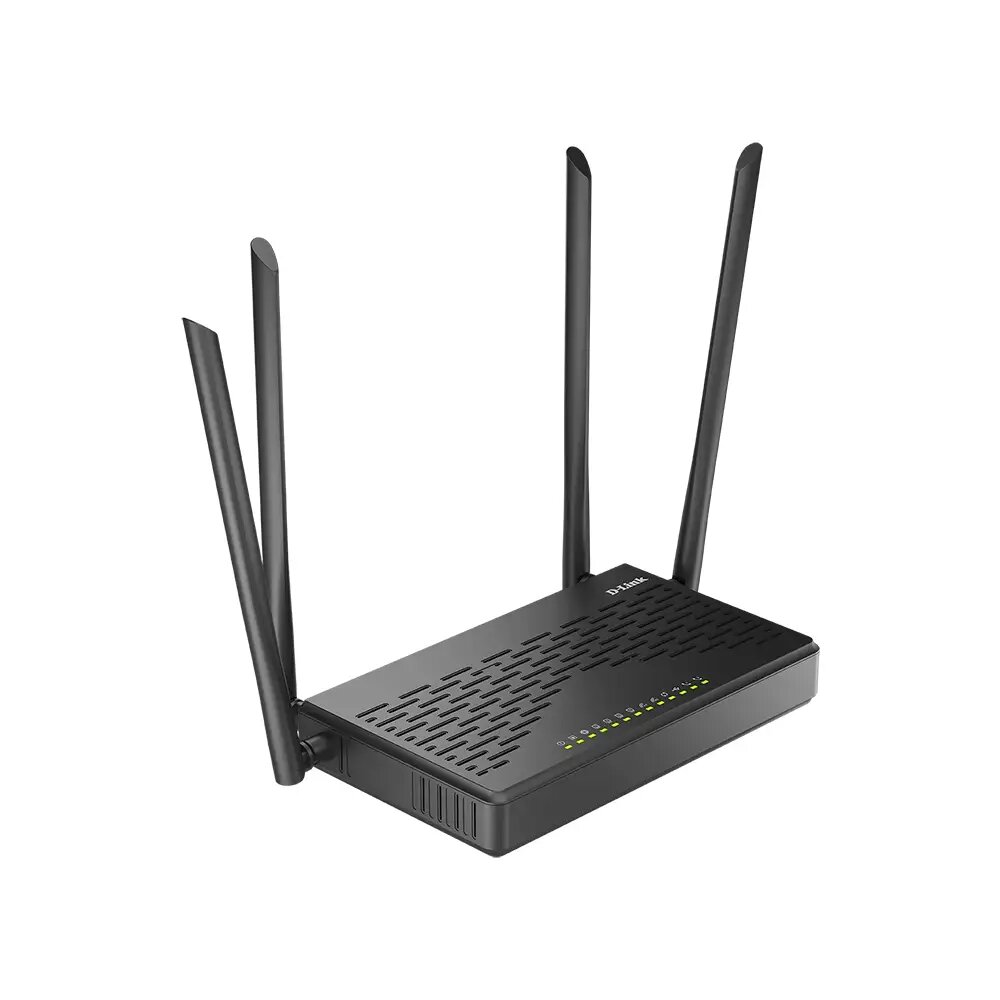 Маршрутизатор D-Link DVG-5402G/GFRU/S1A, Wi-Fi 5, 4 LAN, черный