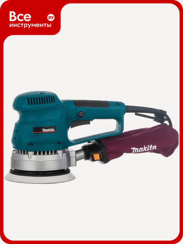 Изображение товара Эксцентриковая шлифмашина Makita BO 6030 с антивибрационной системой и возможностью подключения к пылесосу,