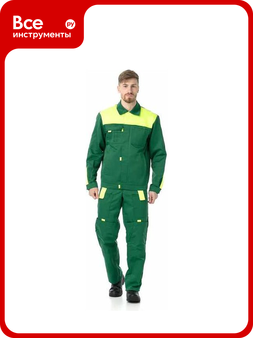 Костюм рабочий иварус Фаворит - 1 зеленый размер 52-54 рост 182-188 281 52/182