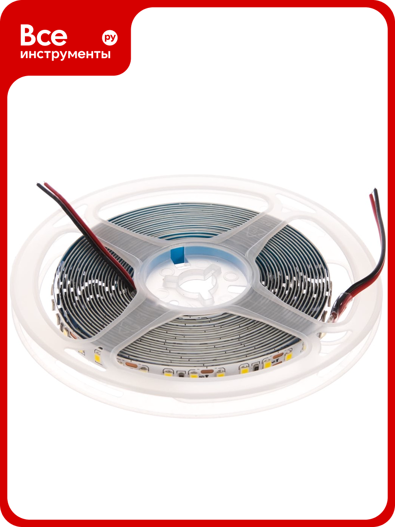 Лента светодиодная General Lighting Systems GLS-2835-120-96-12-IP20-4 5 метров 96Вт/м 12В 8мм 120диодов/м 7Лм/чип IP20 4500К - нейтральный белый 501210