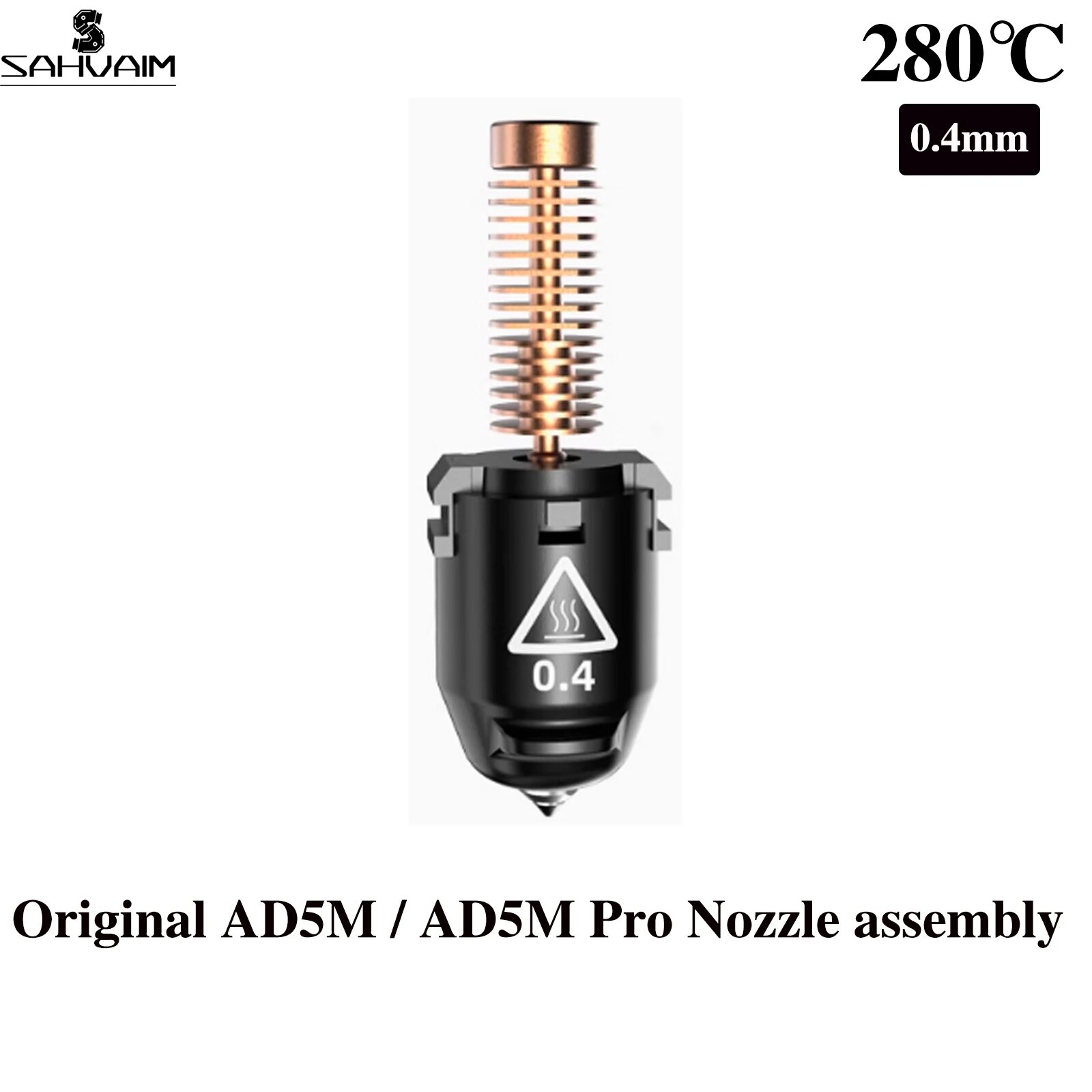 Сопло Flashforge Adventurer, для принтеров AD5M, AD5M Pro, для 3D-печати.0.4MM
