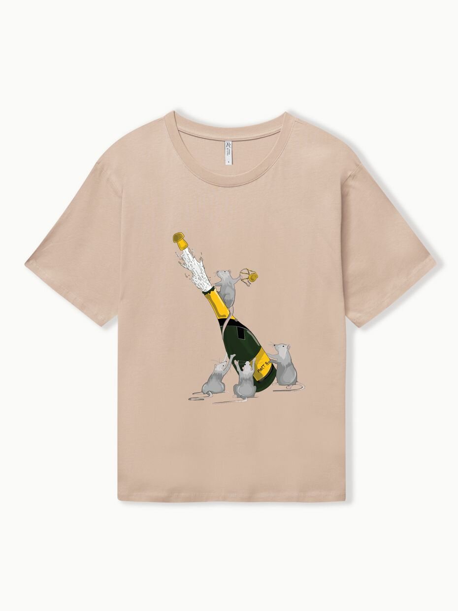 Футболка спортивная Frutto Rosso, размер 50-52, бежевый — фото 1