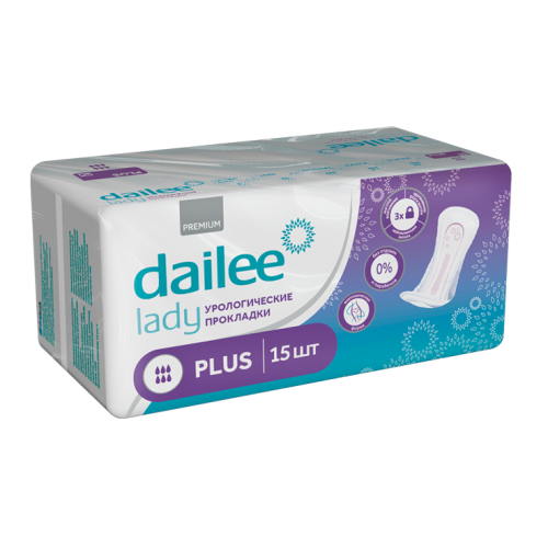 Dailee Lady Plus  Дейли Леди Плюс  урологические прокладки 15 шт