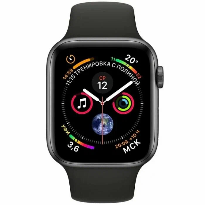 Умные часы APPLE Watch Series 5 40mm черн алюминиевый корпус с спортивным ремешком и GPS