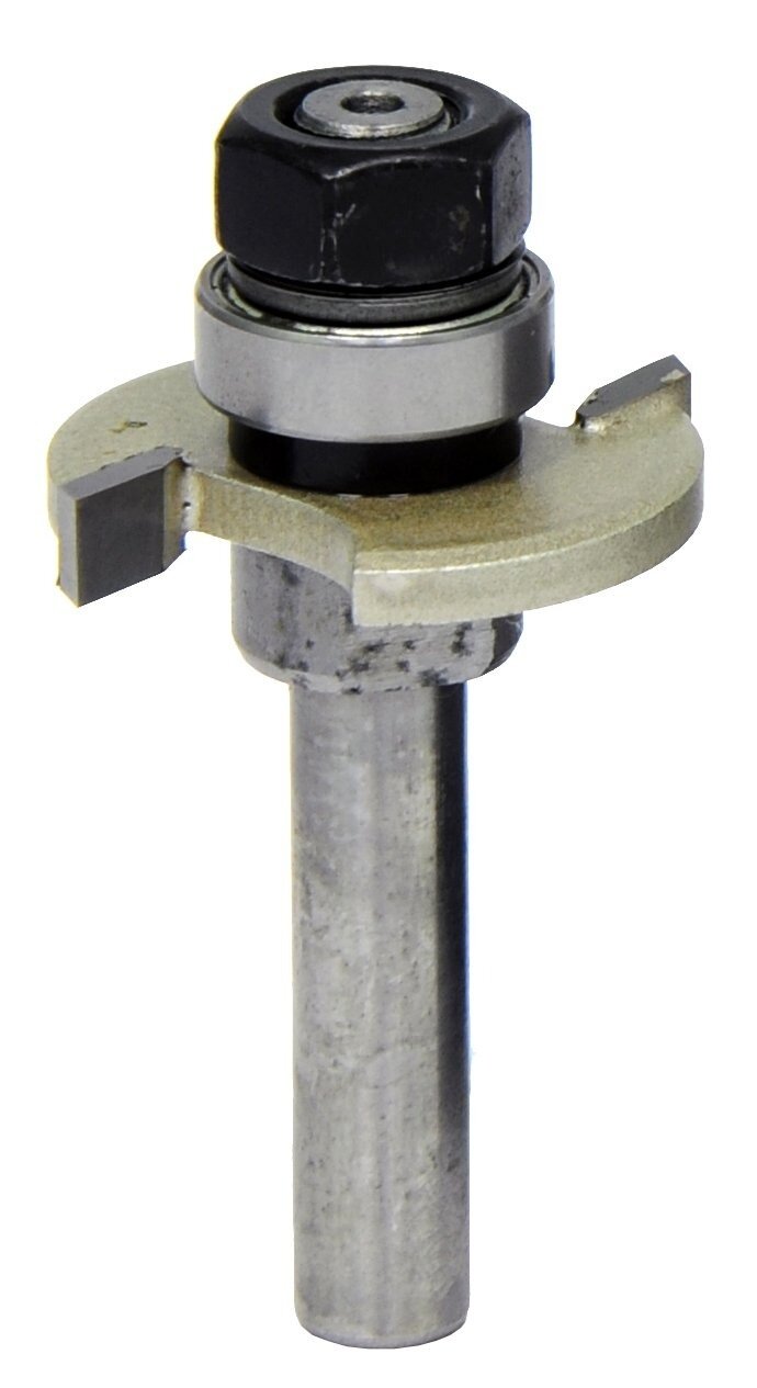 Фреза Elitech / Элитек дисковая с подшипником 2 лезвия стальная диаметр 32мм хвостовик 8мм 5/58мм / инструменты