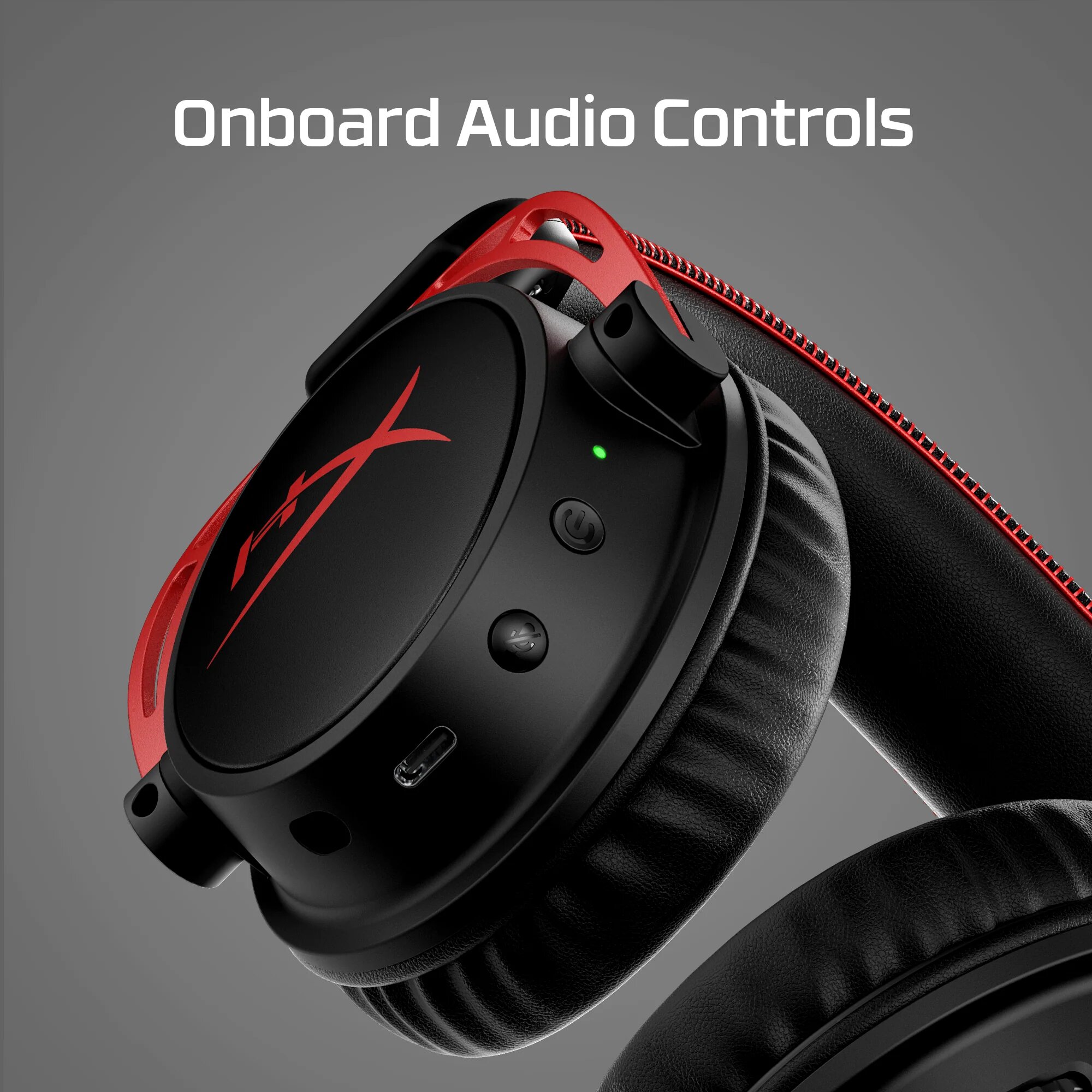 Беспроводная игровая гарнитура от бренда HyperX Cloud Alpha, черно-красный — фото 1