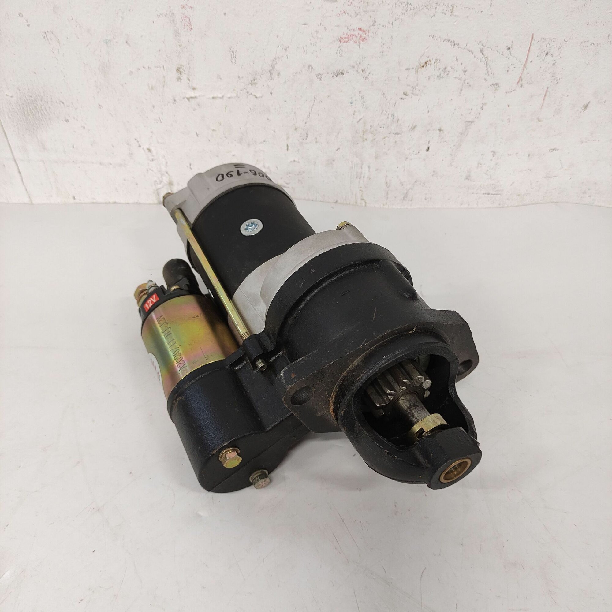 Стартер электрический R190/195 посадка 75 мм. Z-10 на дизельный двигатель на тяжелый мотоблок.