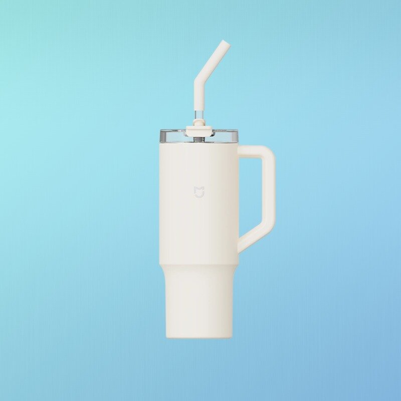 Вскрытие посылки с Xiaomi Mijia straw cup - распаковка белой термокружки
