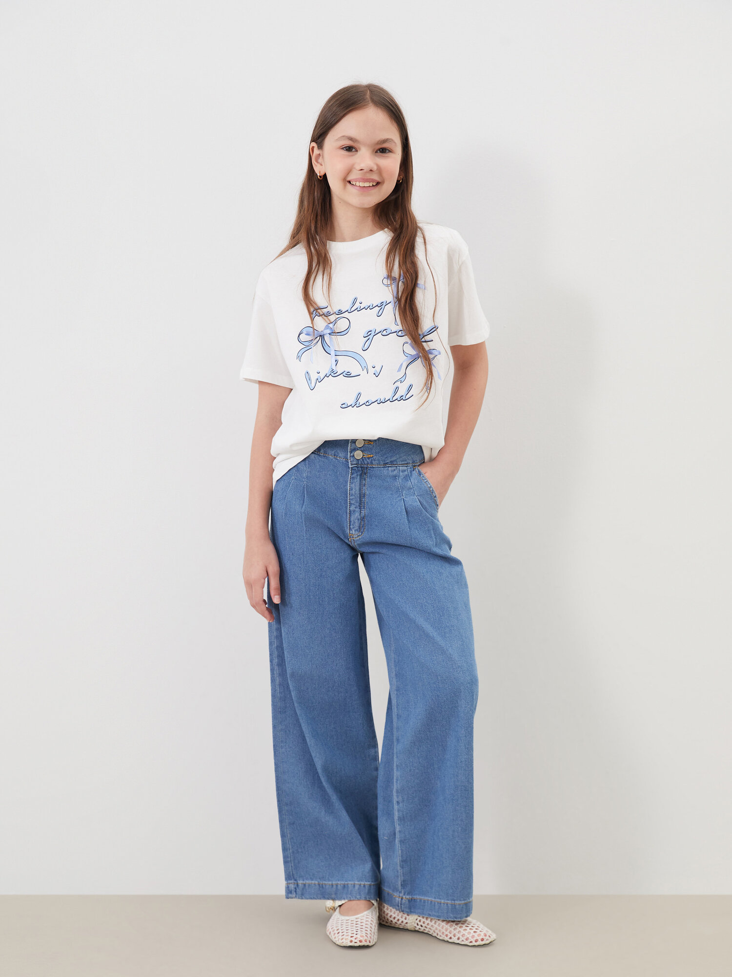 Джинсы LC Waikiki размер 9-10 лет синий