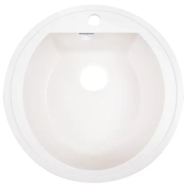 Мойка для кухни врезная Granfest Rondo GF-R 50x50 см глубина чаши 19 см мрамор цвет белый