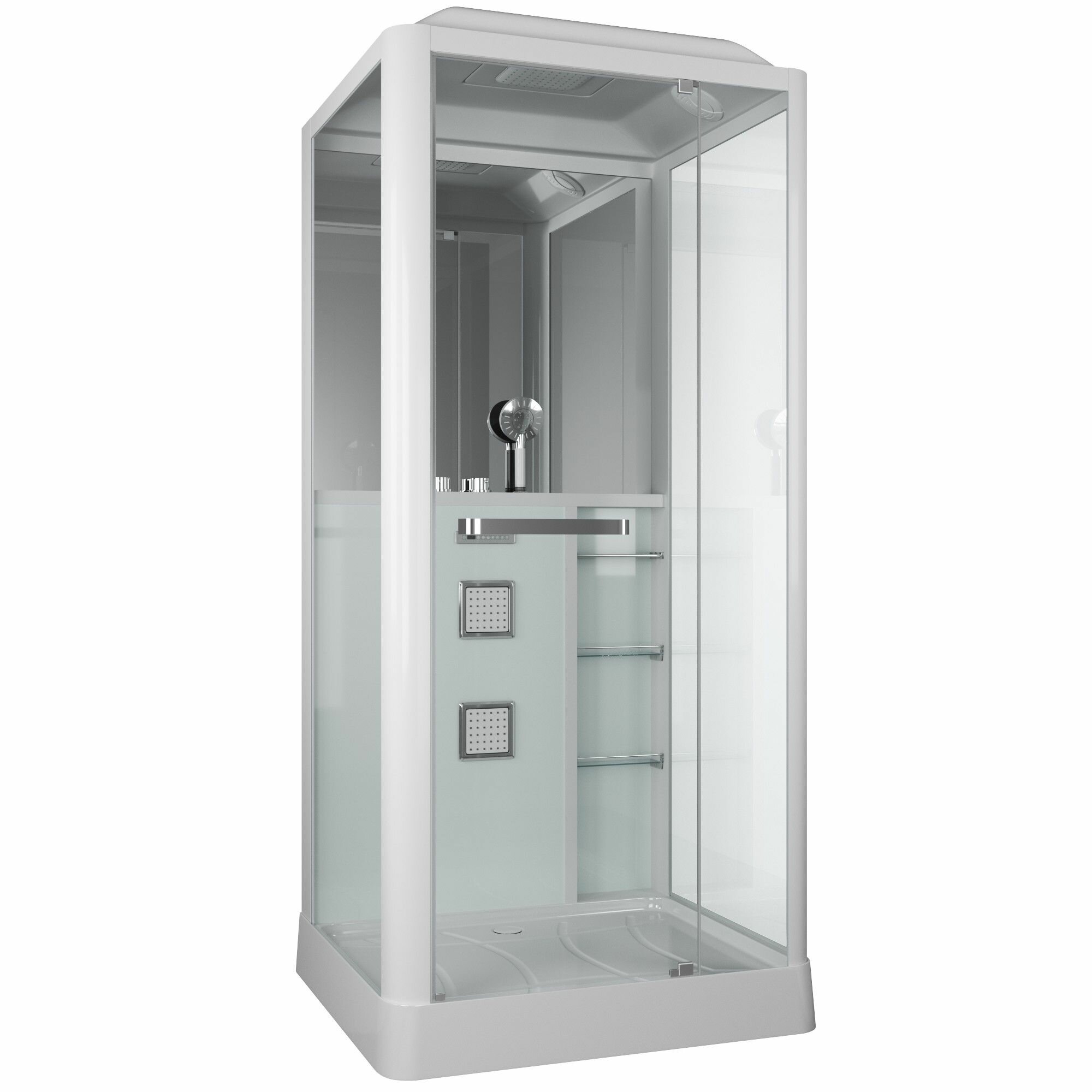 Душевая кабина Grossman GR126 (90x100x225) дверь распашная3 места