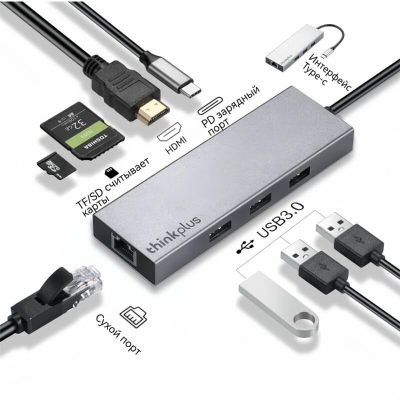 USB-концентратор Lenovo LC08