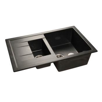 Кухонная мойка GranFest Quadro GF-Q775KL чёрный
