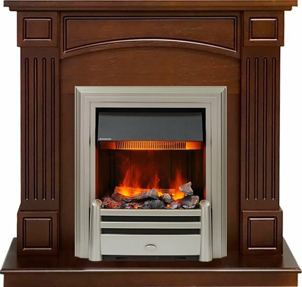 Каминокомплект Dimplex Boston - Темный дуб (Высота 92.5см) с очагом Chesford