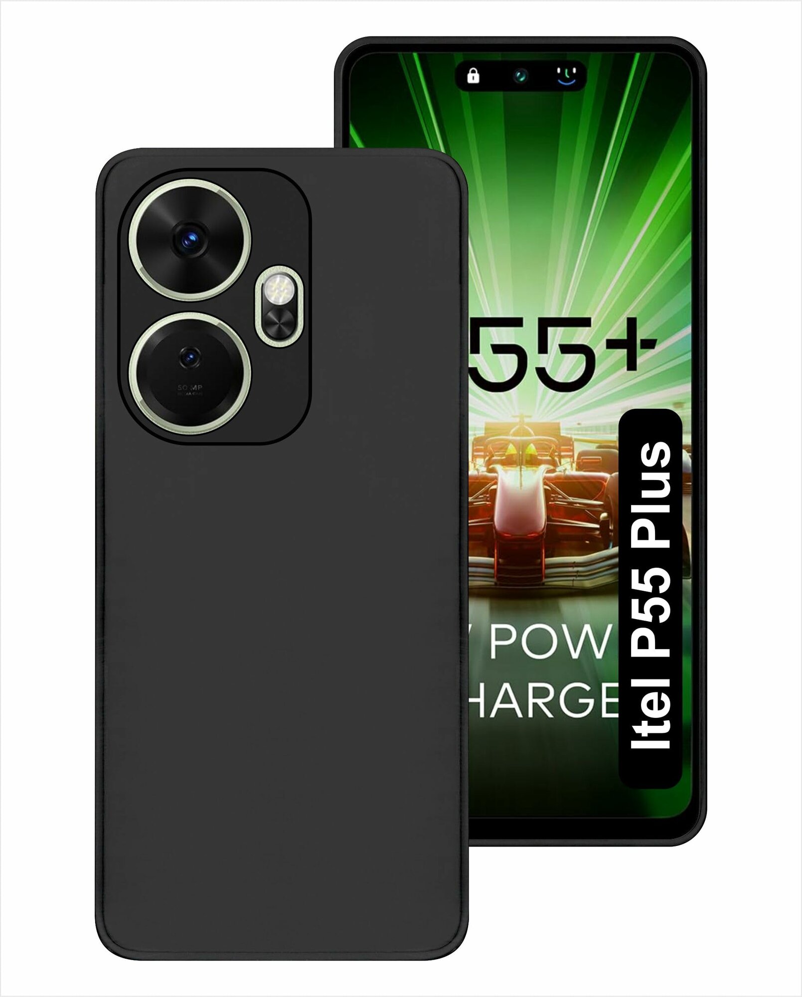 Смартфон от бренда Itel P55 Plus 8+256GB (A663LN) Black, чёрный цвет