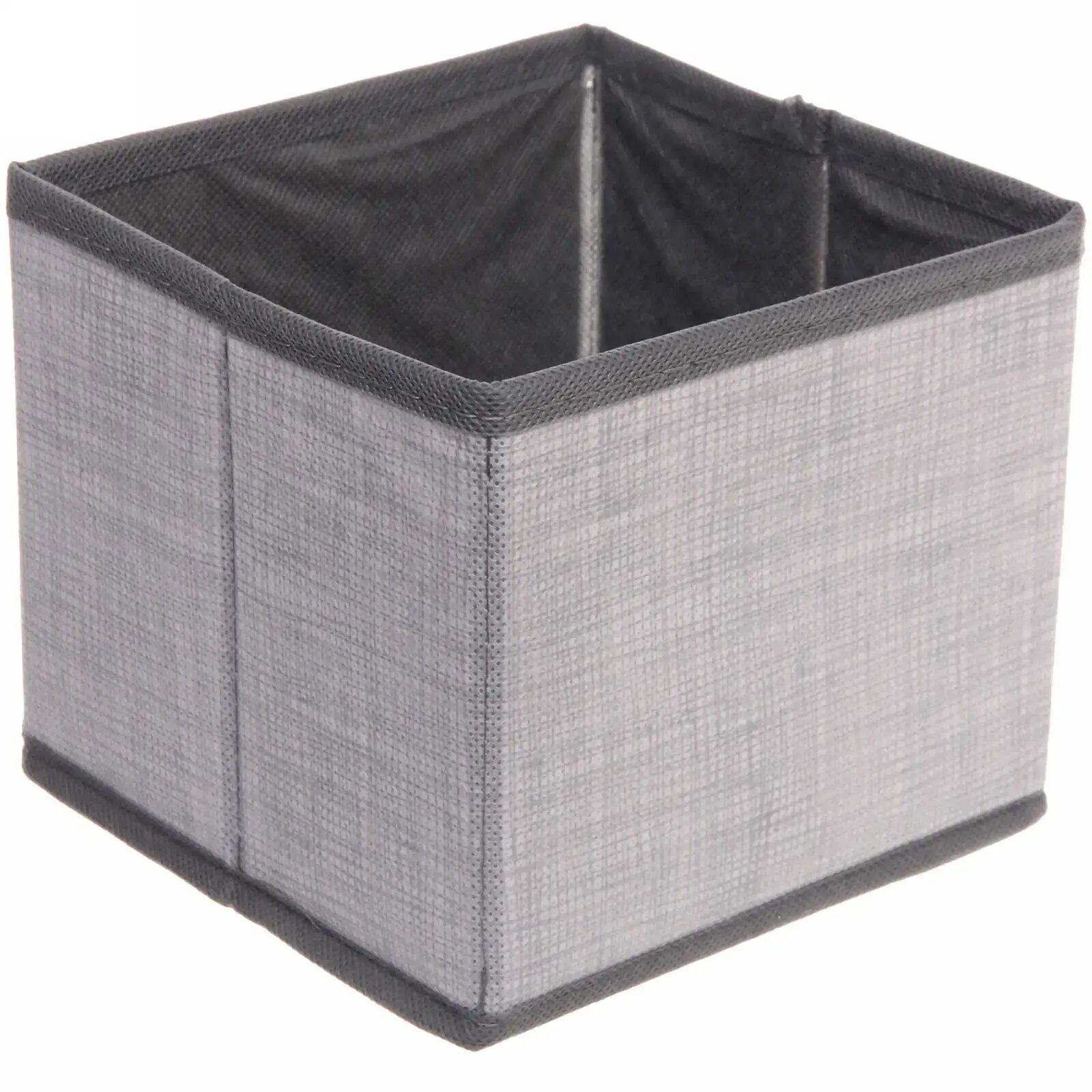 Короб-органайзер складной «эфолт» пыльно-серый 15х15х13см для хранения вещей