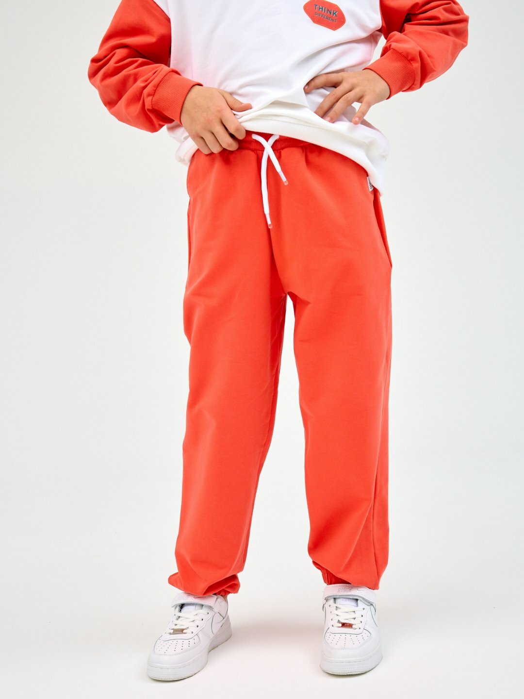Брюки спортивные neo, размер 146, оранжевый — фото 1
