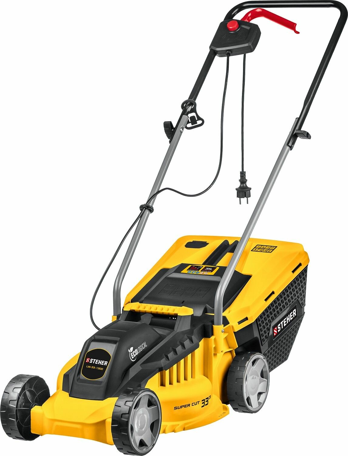 Газонокосилка STEHER 1300 Вт с/ш 33 см сетевая LM-33-1300