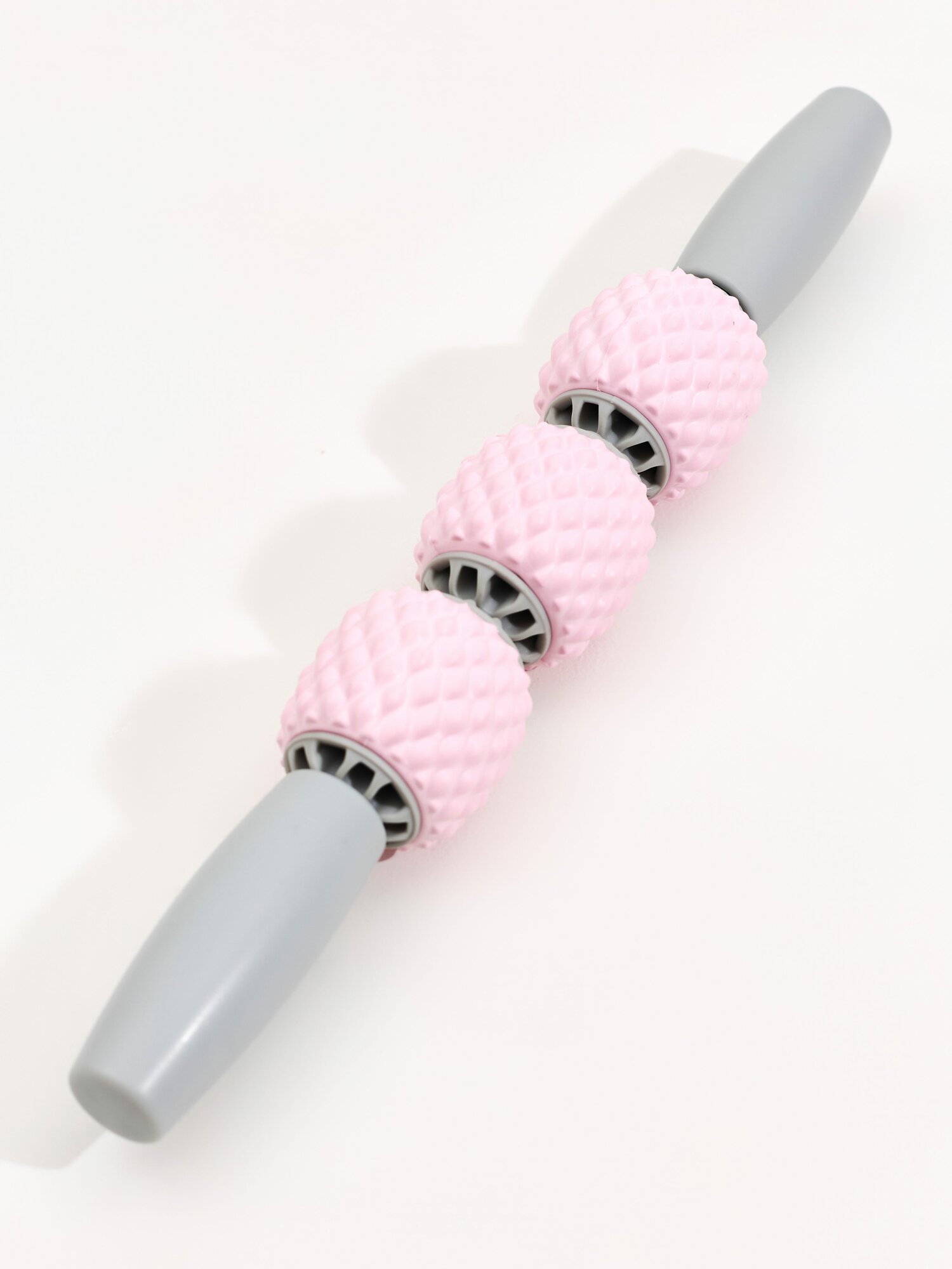 Набор массажных роликов 2 в 1 для спины и тела, мфр ролл YUGEN, спортивный, 30 см, EVA, розовый — фото 1