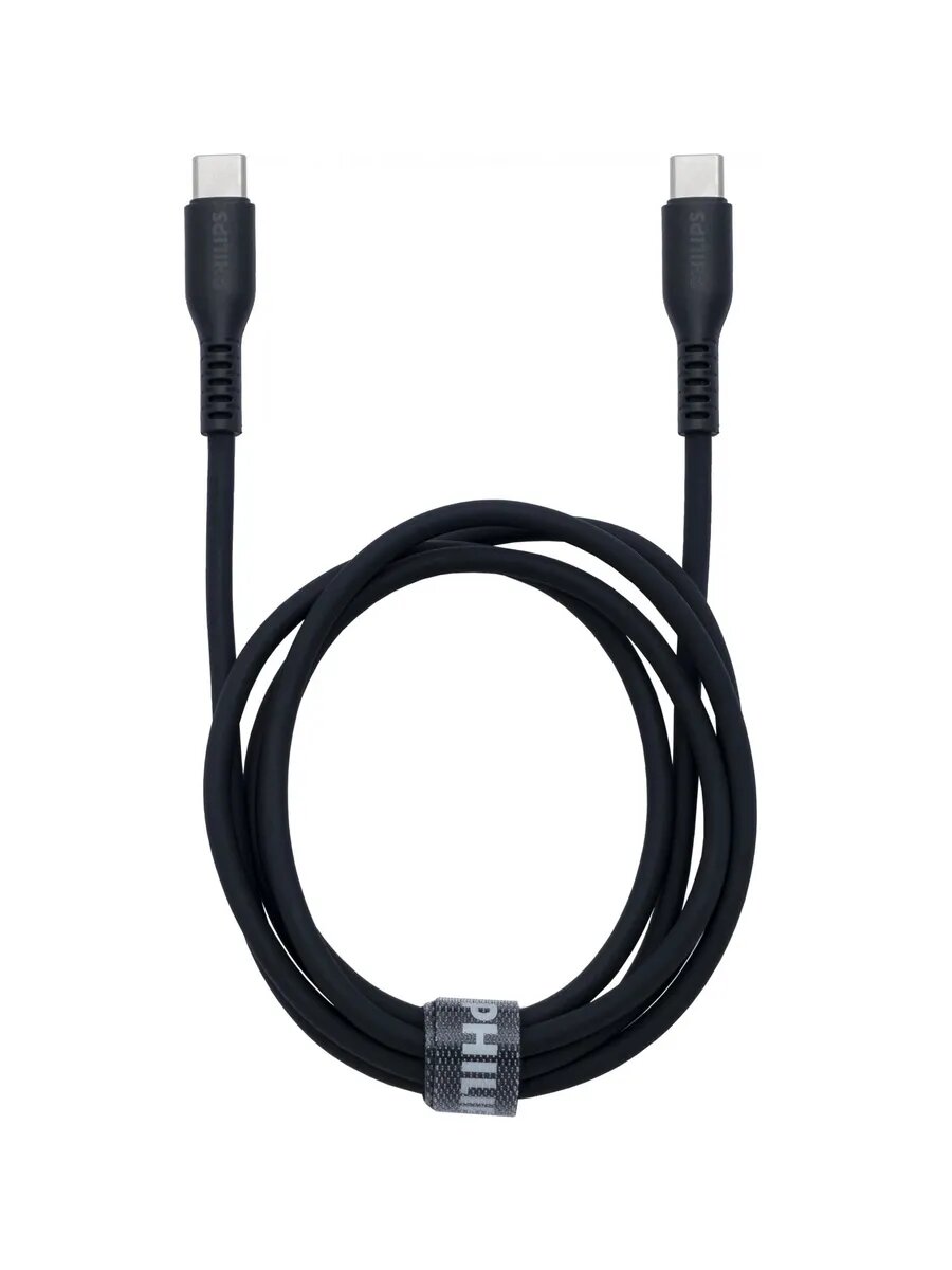 Кабель DLC8601 USB Type-C (m)-USB Type-C (m) 1.2м черный — фото 1