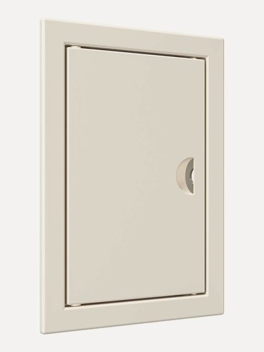 Изображение товара Л1015Р Ivory, Люк- дверца ревизионная 122х172 с фланцем 98х148 с ручкой АБС
