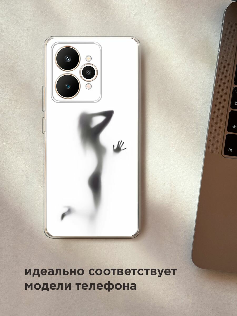 Силиконовый чехол на Realme 15 / Реалми 15 с принтом "Стекло в душе" — фото 1