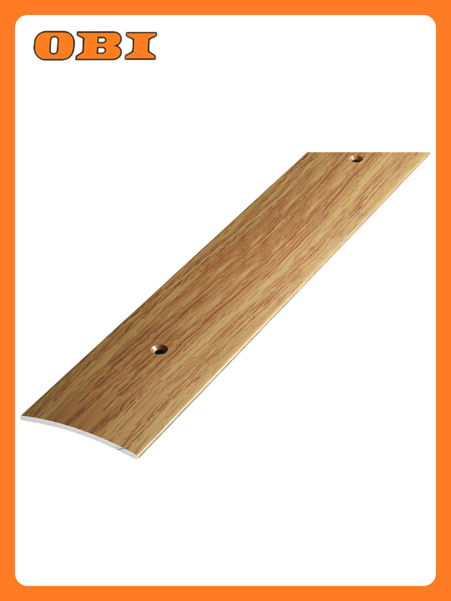 Порог одноуровневый лука ПС 04 1800.084 Дуб универсал алюминий 1800х445 мм