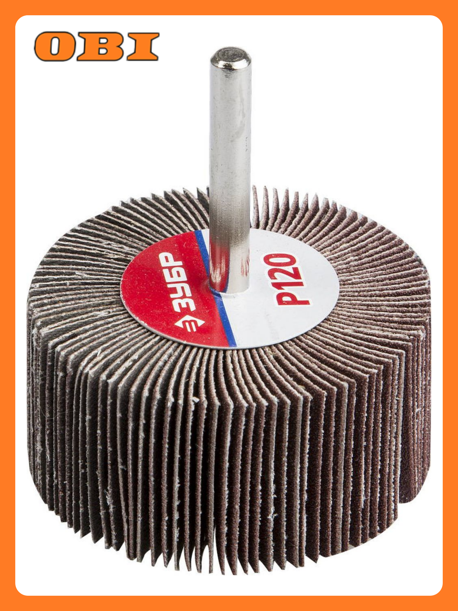 Круг шлифовальный ЗУБР лепестковый d60x30 мм р120