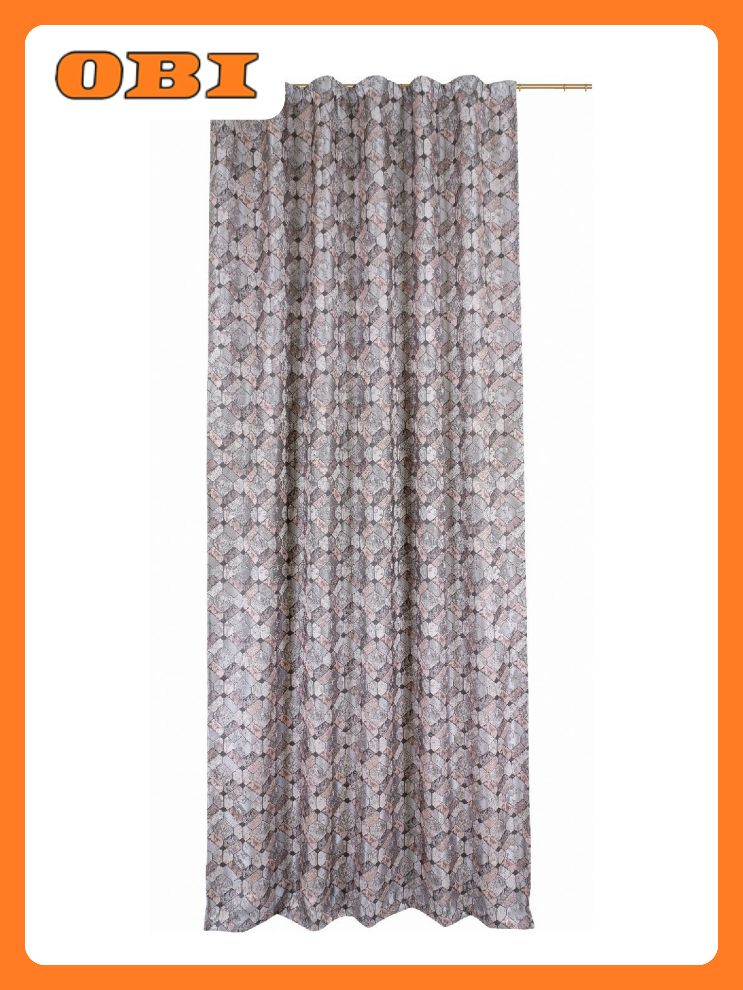 Штора Miamoza готовая жаккард 140х280 см  коричневый