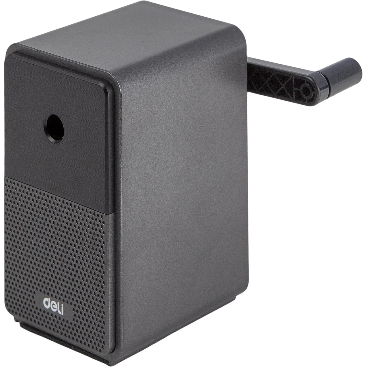 Точилка механическая Deli, 1 отв, в картонной коробке, черный Deli