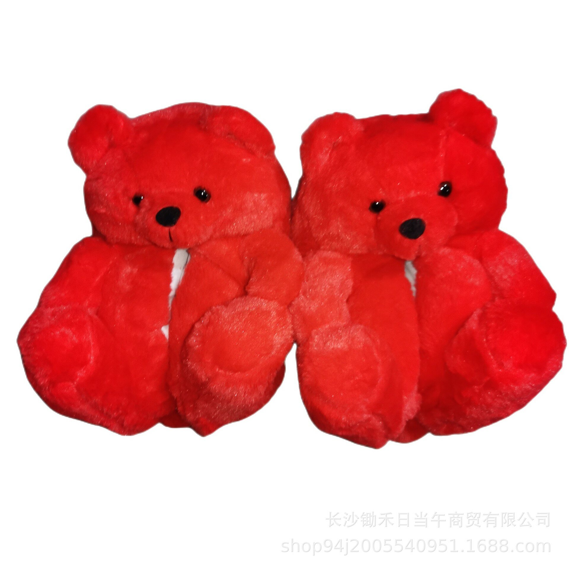 Teddybearslippers Тапочки с плюшевым мишкой, домашние плюшевые хлопковые тапочки, теплая повседневная домашняя обувь с героями мультфильмов