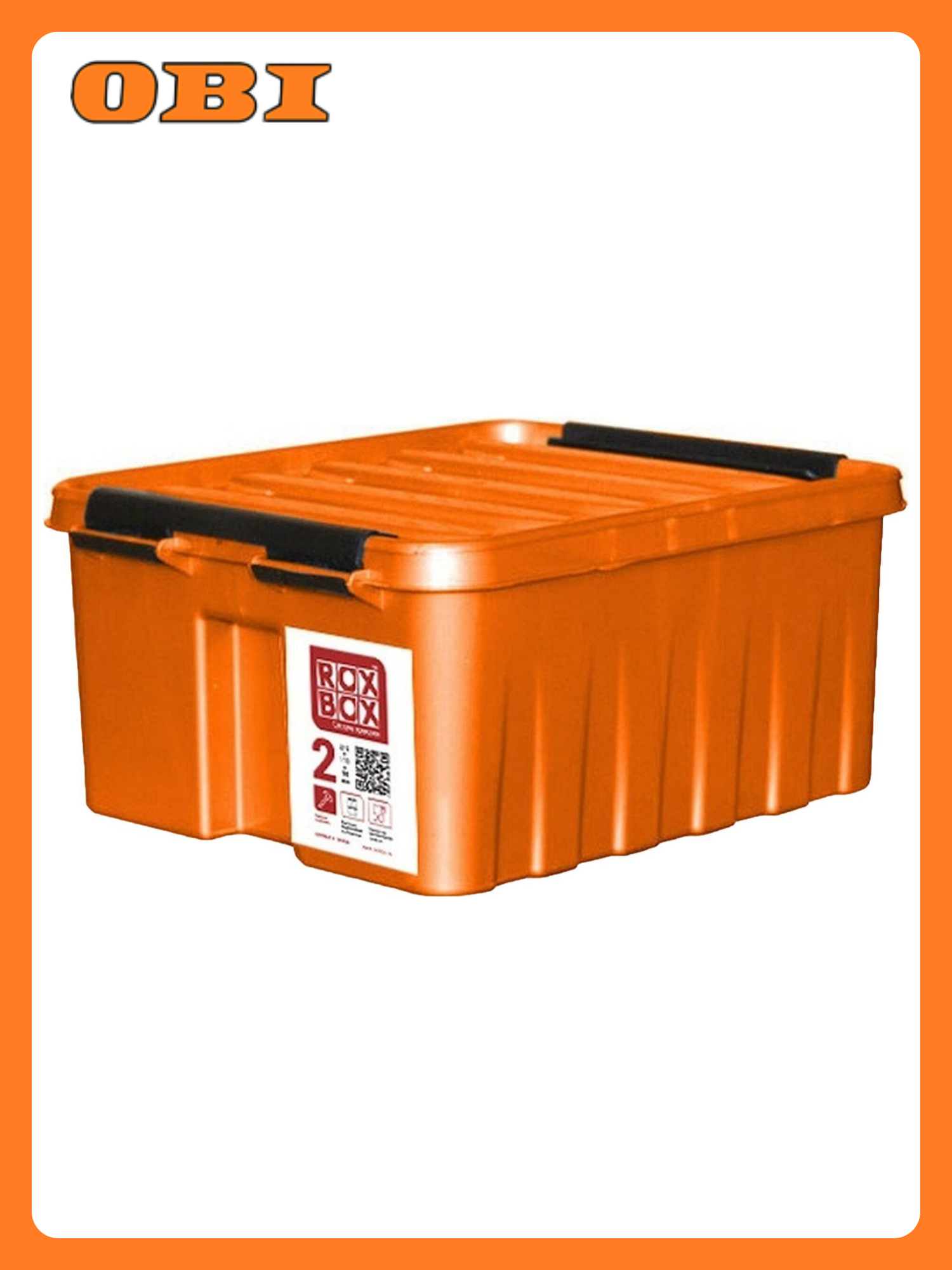 Контейнер Rox Box 2 л полипропилен прямоугольный оранжевый