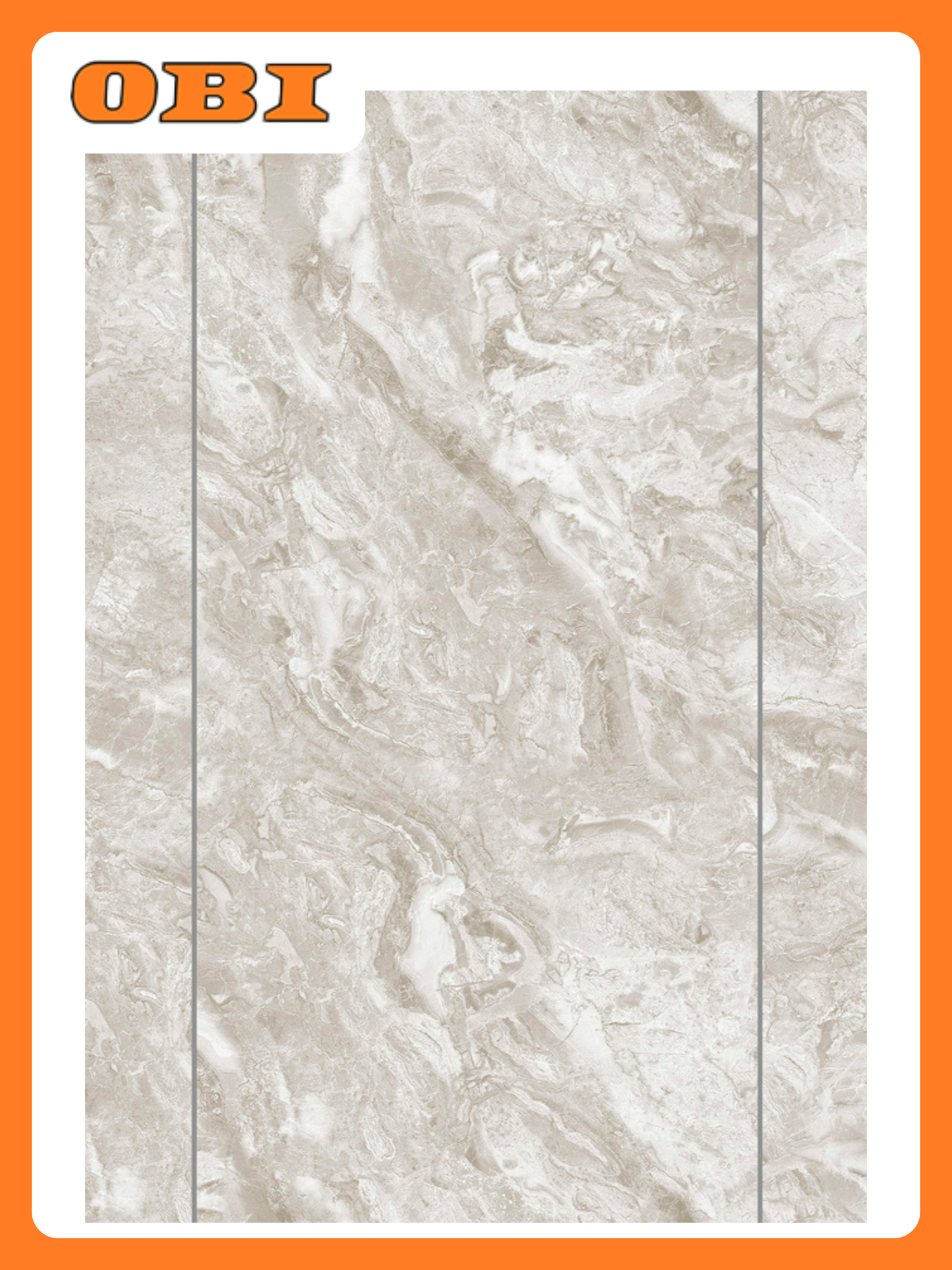 Панель ПВХ Мрамор Корсика 672/1 26*025 Stella Slim 5мм Light (15)