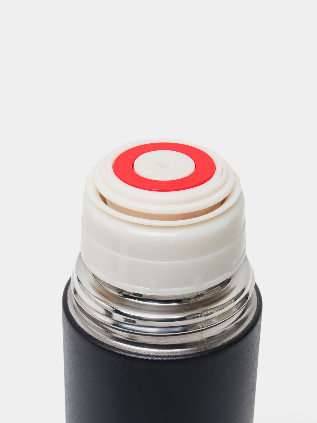 Термос, 3 стакана и подарочный набор, 500 мл - Черный — фото 1