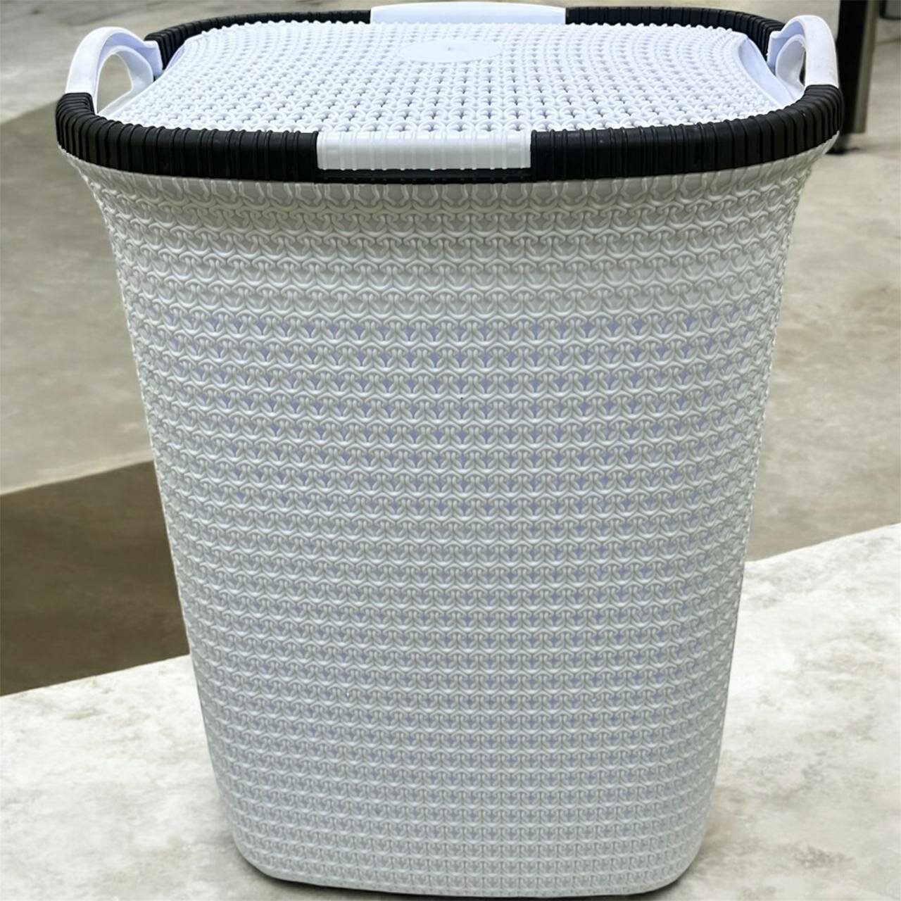 Корзина для хранения одежды и белья – вместительная, прочная, 60 литров, для дома, ванной комнаты и спальни