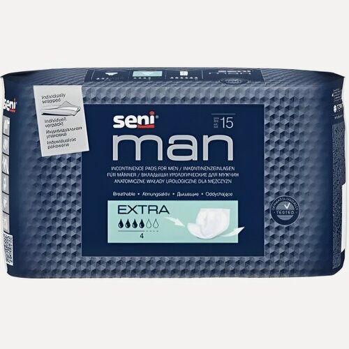 Изображение товара Вкладыши SENI "Man Extra", урологические, для мужчин, 15 шт.