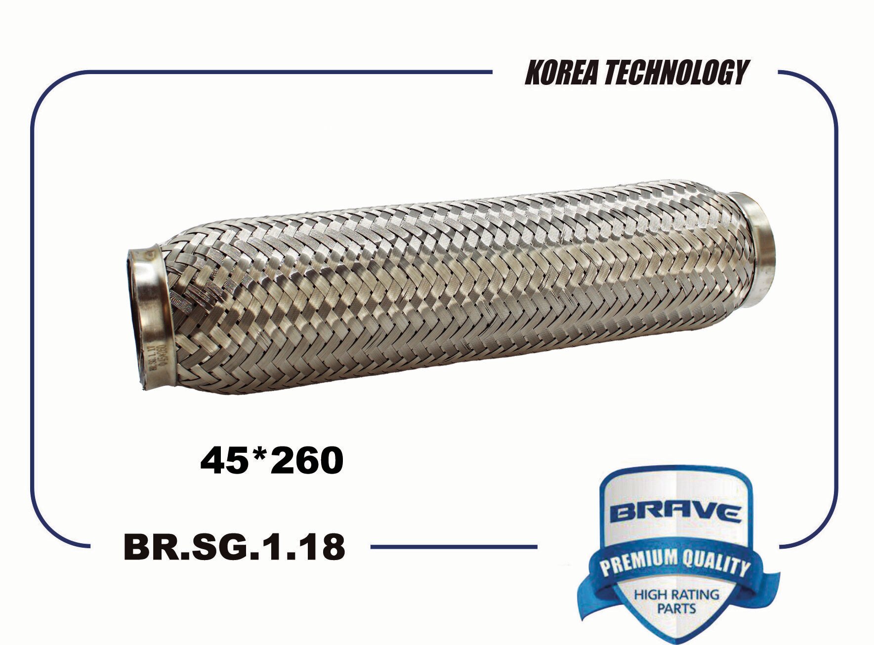 Гофра глушителя Interloсk BRAVE BR. SG.1.18