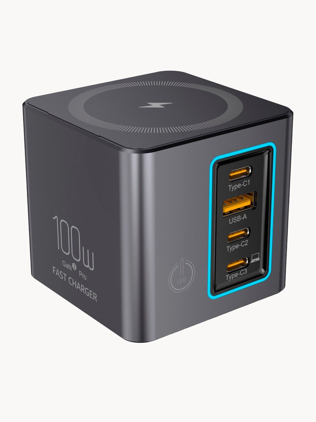 Зарядная станция 100 Вт серый