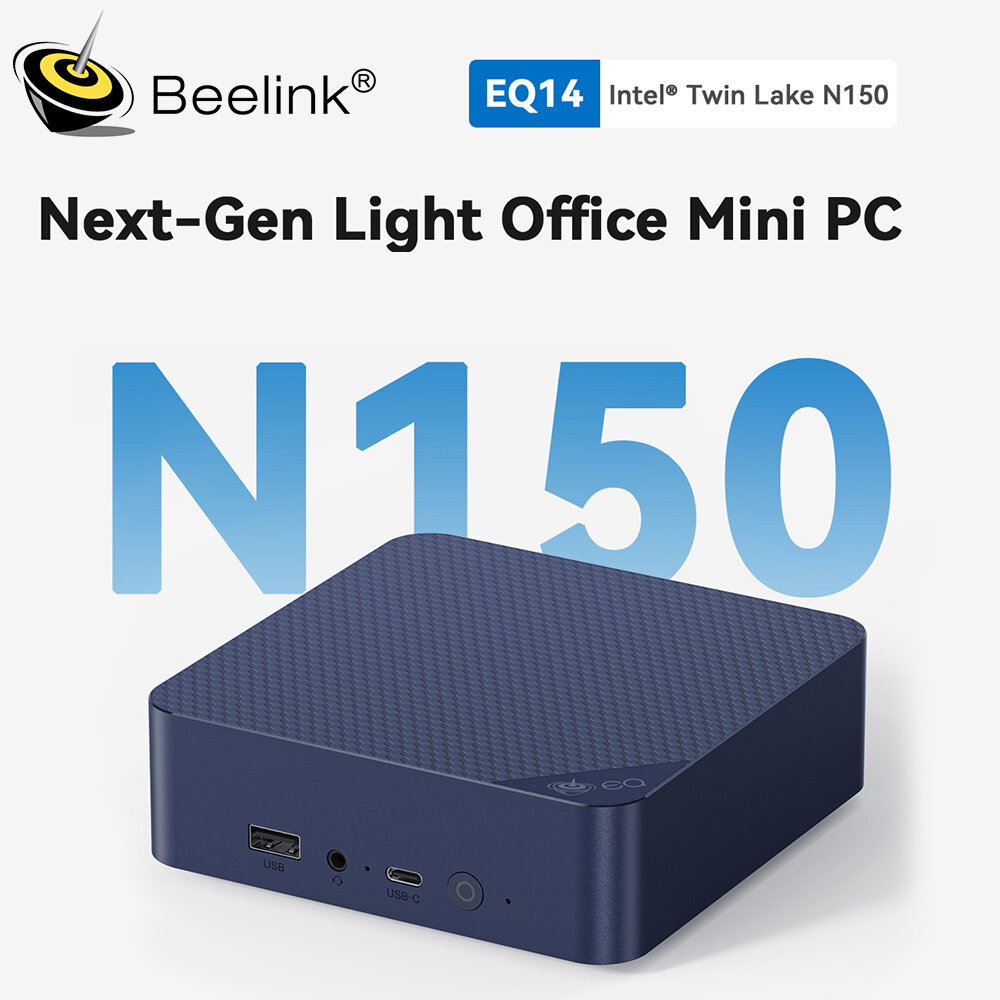 Мини-ПК Beelink EQ14 Intel Twin Lake-N150 Max Turbo 3,6 ГГц DDR4 3200 МГц, N150 16G500G, EU