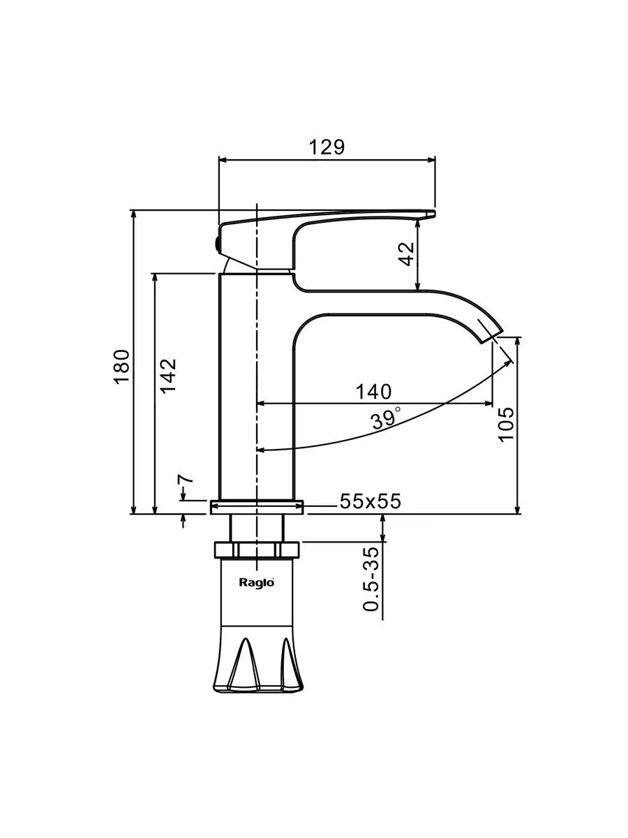 R02.10.03 Смеситель для раковины — фото 1