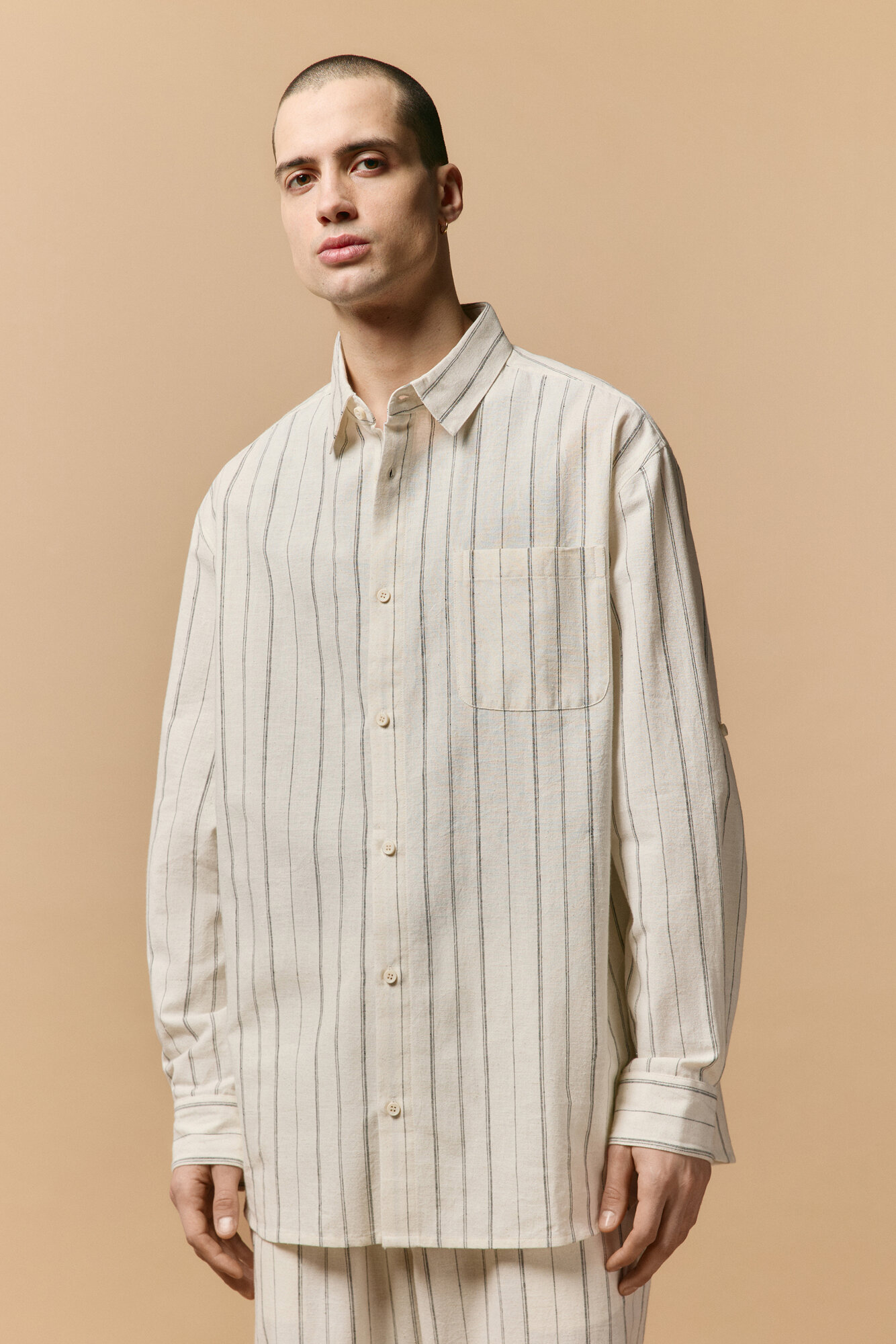 Рубашка Befree, размер S, белый принт — фото 1